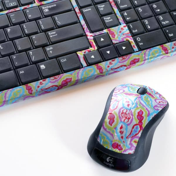 DIY Washi Tape Computer Keyboard and Mouse Mom Spark