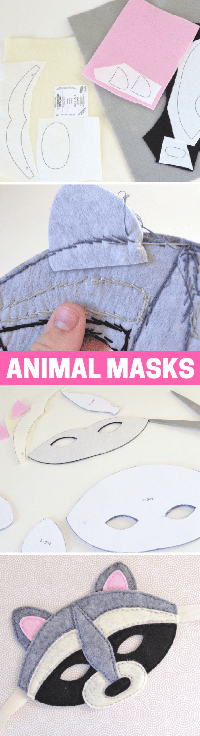 How to Make DIY Felt Animal Masks