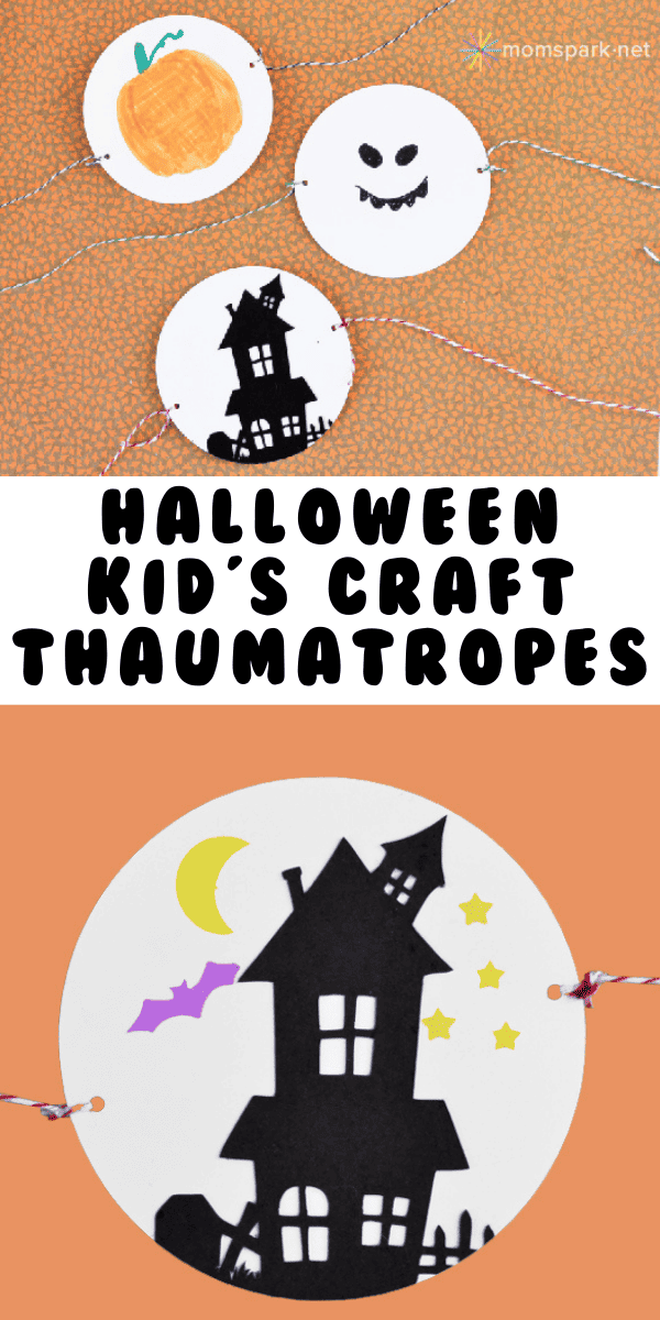 Easy Halloween Kid's Craft Thaumatropes Tutorial