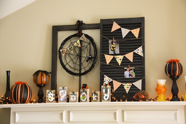 Halloween Home Decor Mantel Inspiration