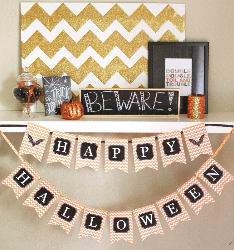 Halloween Home Decor Mantel Inspiration - Mom Spark