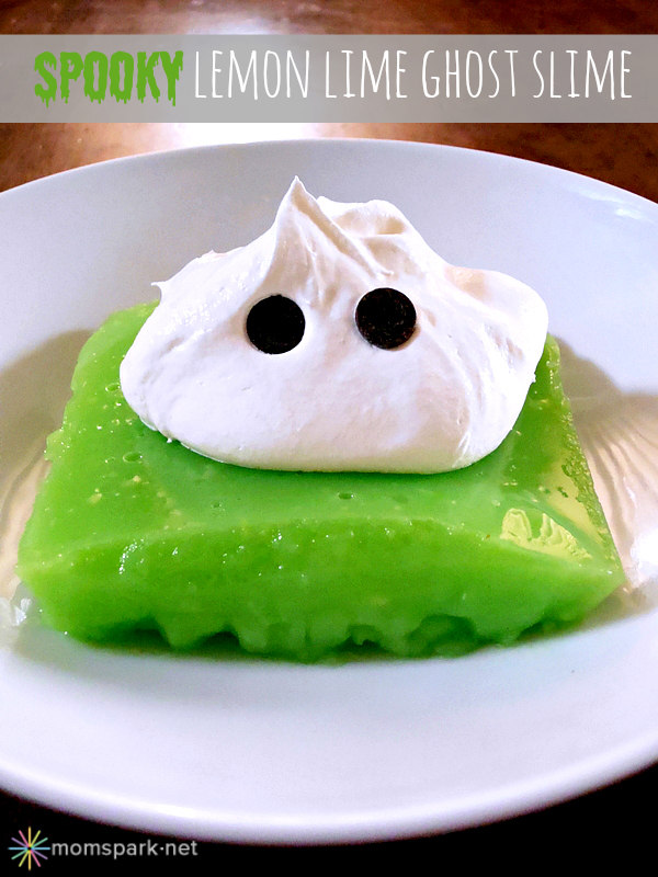 Spooky Lemon Lime Jell-O Ghost Slime Dessert Recipe