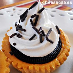 Pumpkin and Oreo Mini Cheesecakes Recipe