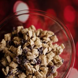 White Chocolate Cranberry Holiday Chex Party Mix Recipe