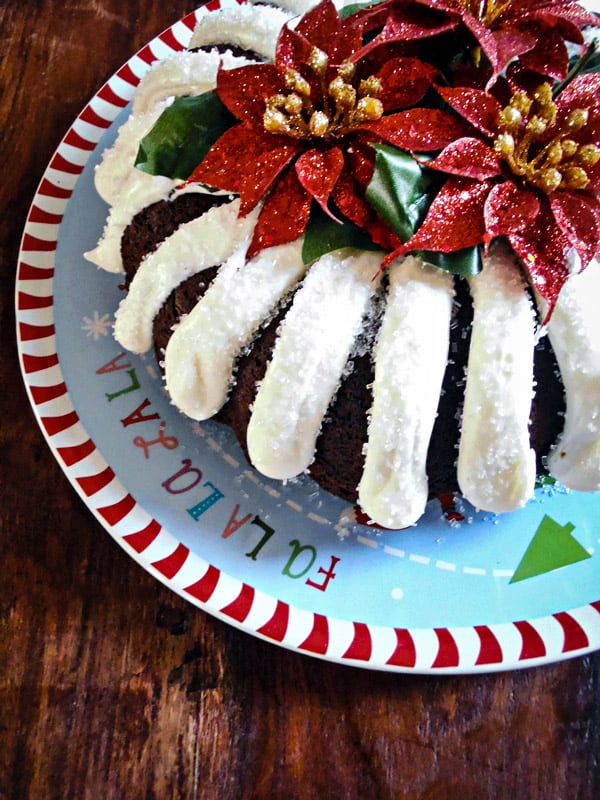 Chocolate and Peppermint Bundt Cake