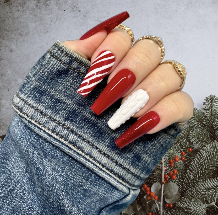 Harry potter christmas nail designs