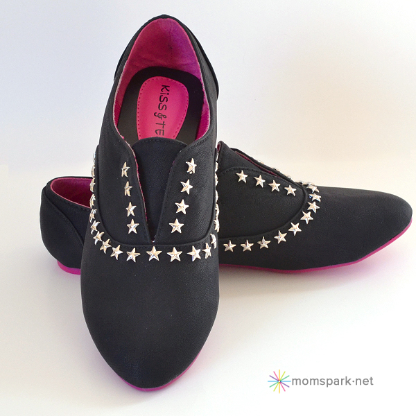DIY Shoe Makeover: Star Studded Oxfords (No Laces!)