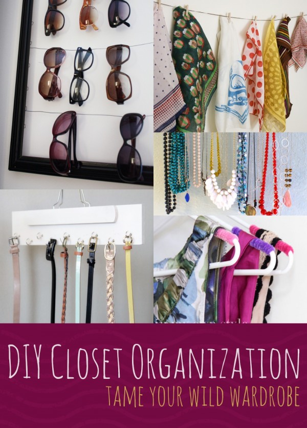 DIY Closet Organization and Wardrobe Organization