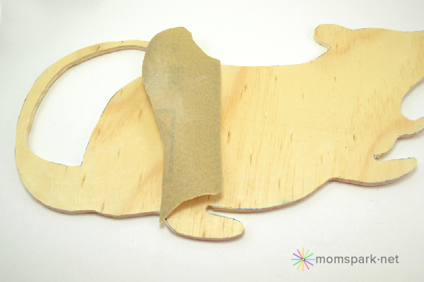 DIY Mouse Shaped Chalkboard Cheese Board