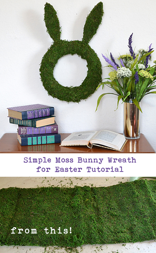 Simple Moss Bunny Wreath for Easter Tutorial