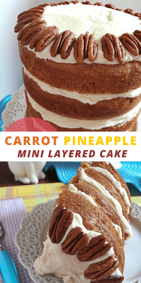 Mini Layered Carrot Pineapple Cake Recipe