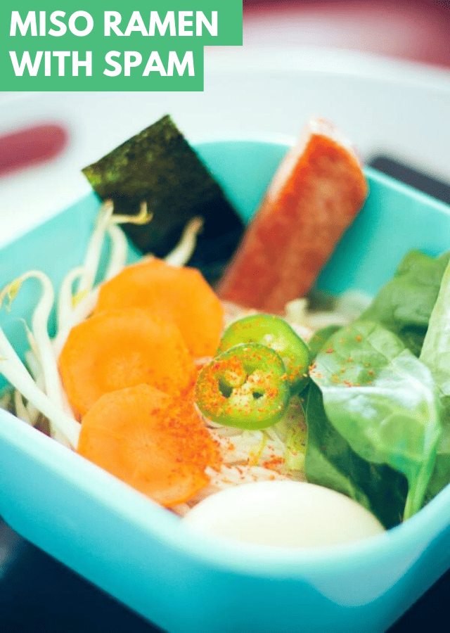 Miso Ramen with Spam Soup Recipe