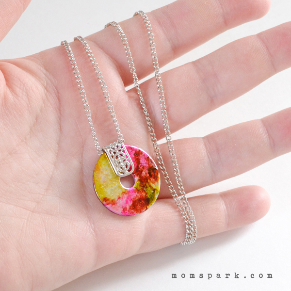 DIY: Marbled Washer Necklace Tutorial