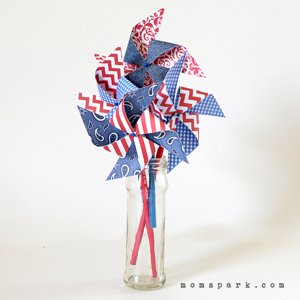 DIY: Fourth of July Paper Pinwheels
