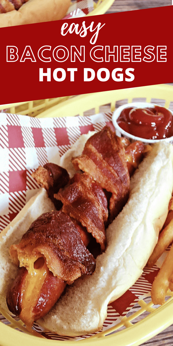 Bacon Wrapped Cheese Hot Dog Recipe
