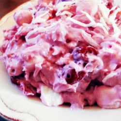 Cherry Marshmallow Salad Recipe. Marshmallow salads are a comforting dessert, often found at large gatherings. Today I am sharing a delicious Cherry Marshmallow Salad, also titled "Heavenly Pink Salad.”