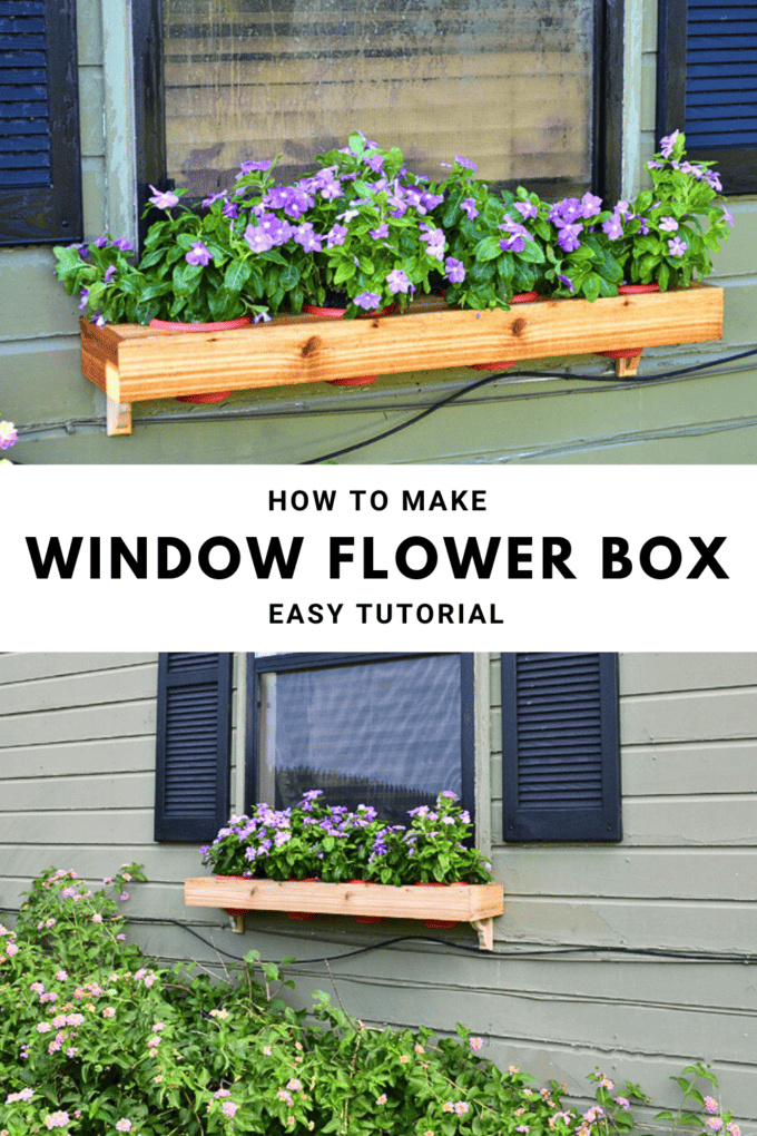 How to Make a DIY Window Flower Box