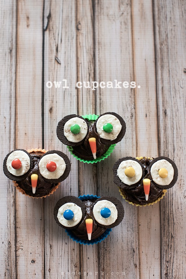 How to Make Owl Cupcakes for Fall and Halloween!