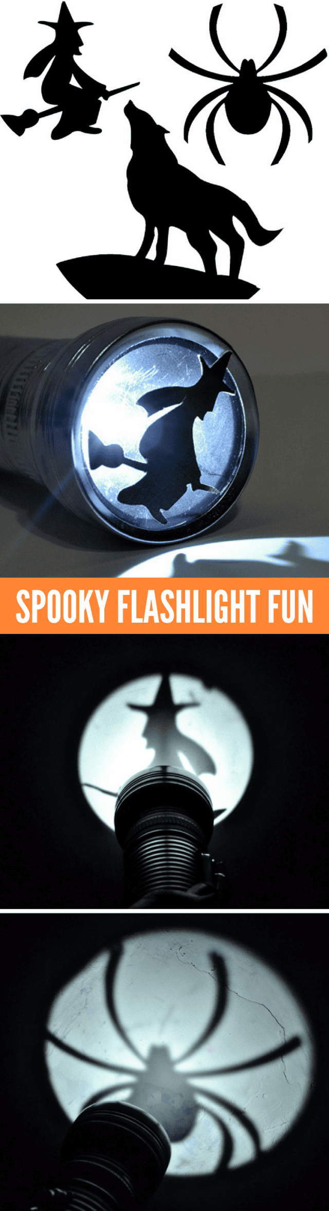 Halloween Shadow Art Flashlight Fun!