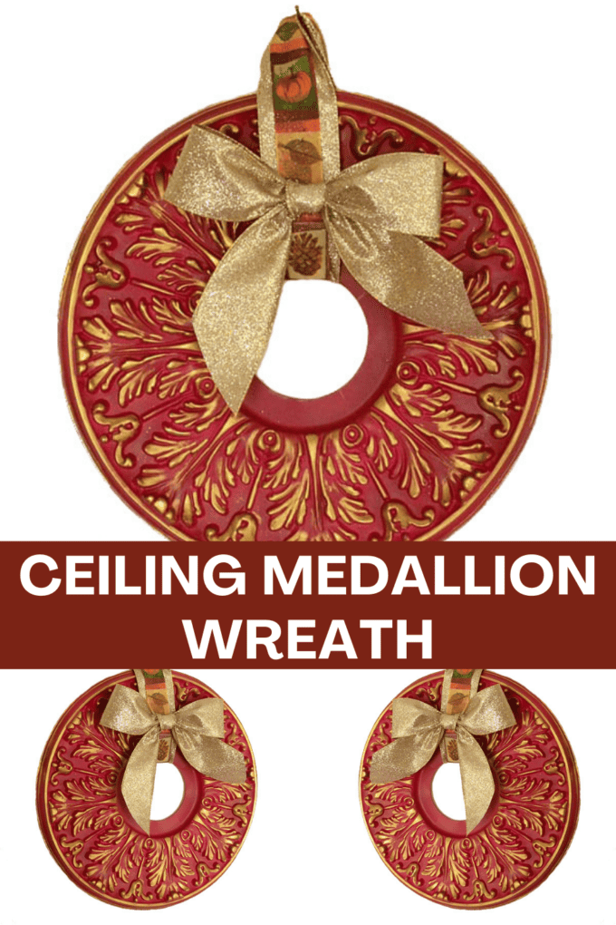 Ceiling Medallion Wreath DIY Wreath