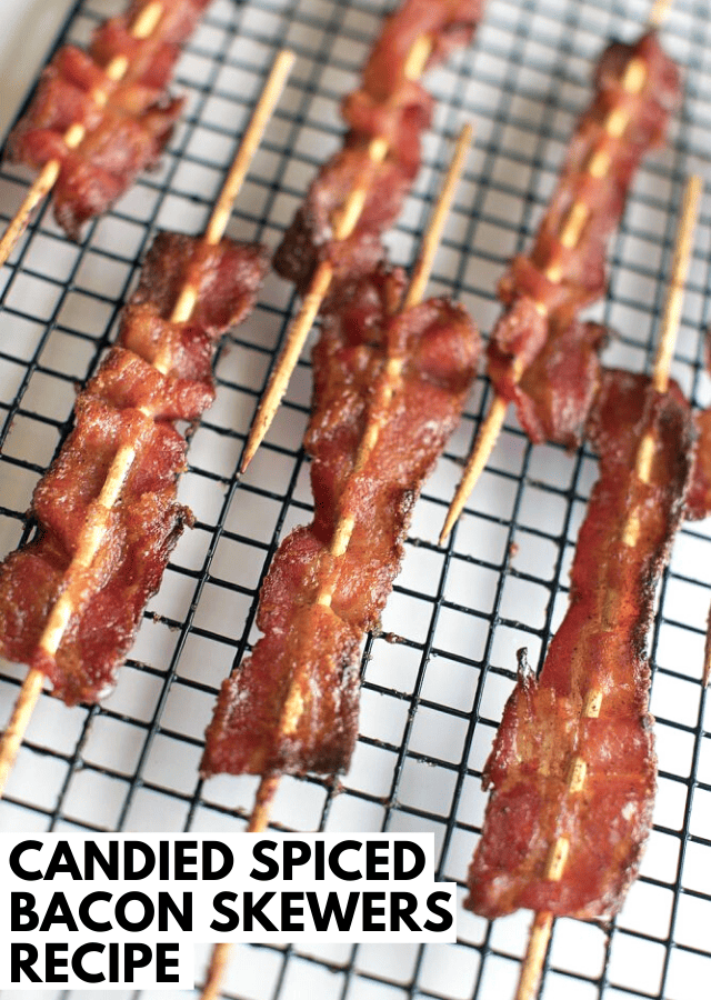 Candied Spiced Bacon Skewers Recipe