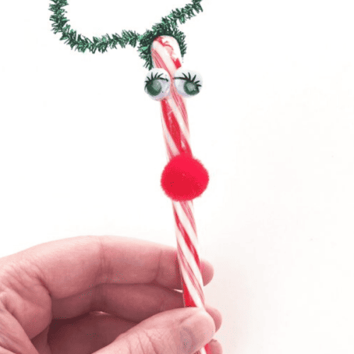 Candy Cane Reindeer Holiday Craft - Mom Spark