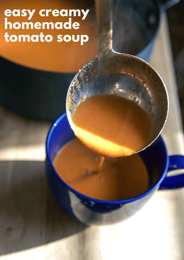 Easy Creamy Homemade Tomato Soup Recipe