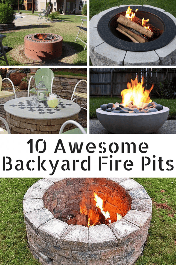 10 Awesome Backyard Fire Pits