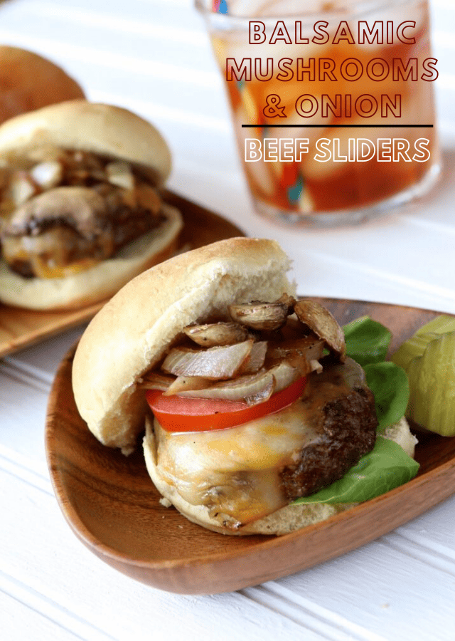 Beef Sliders with Balsamic Mushrooms and Onions