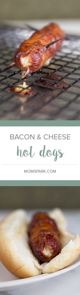 Bacon-Wrapped Cheese-Stuffed Hot Dogs