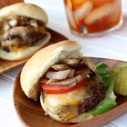 Beef Sliders with Balsamic Mushrooms and Onions