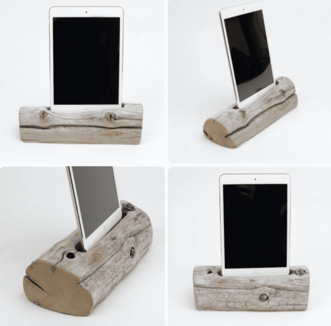 Wood iPhone Docking Station