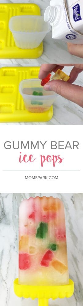 Gummy bear ice pops - so easy to make!
