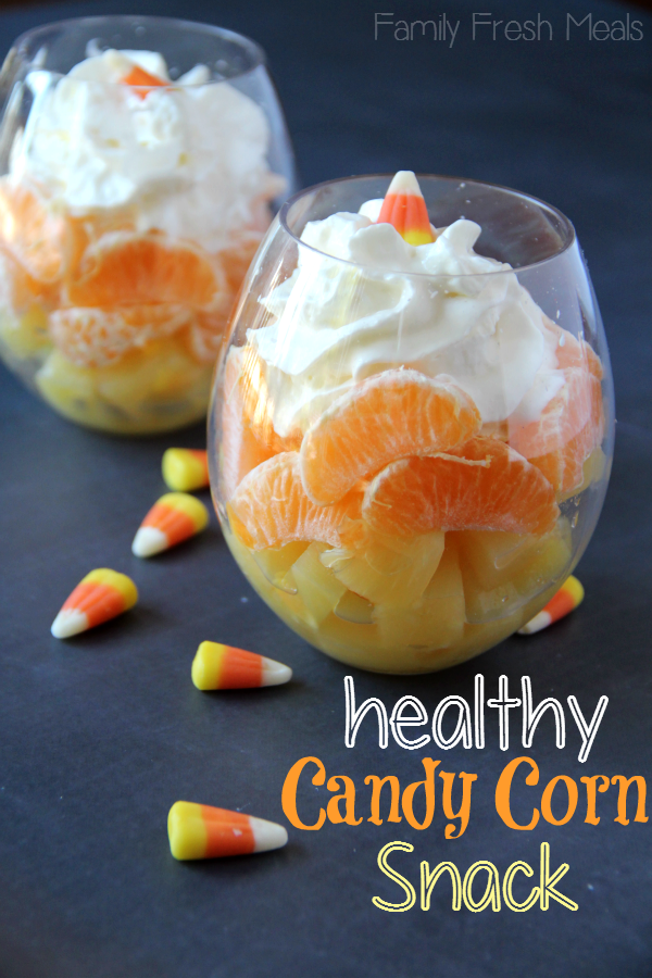 Candy Corn Fruit Cup