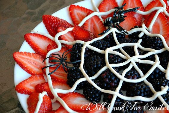 Spider Web Fruit Platter