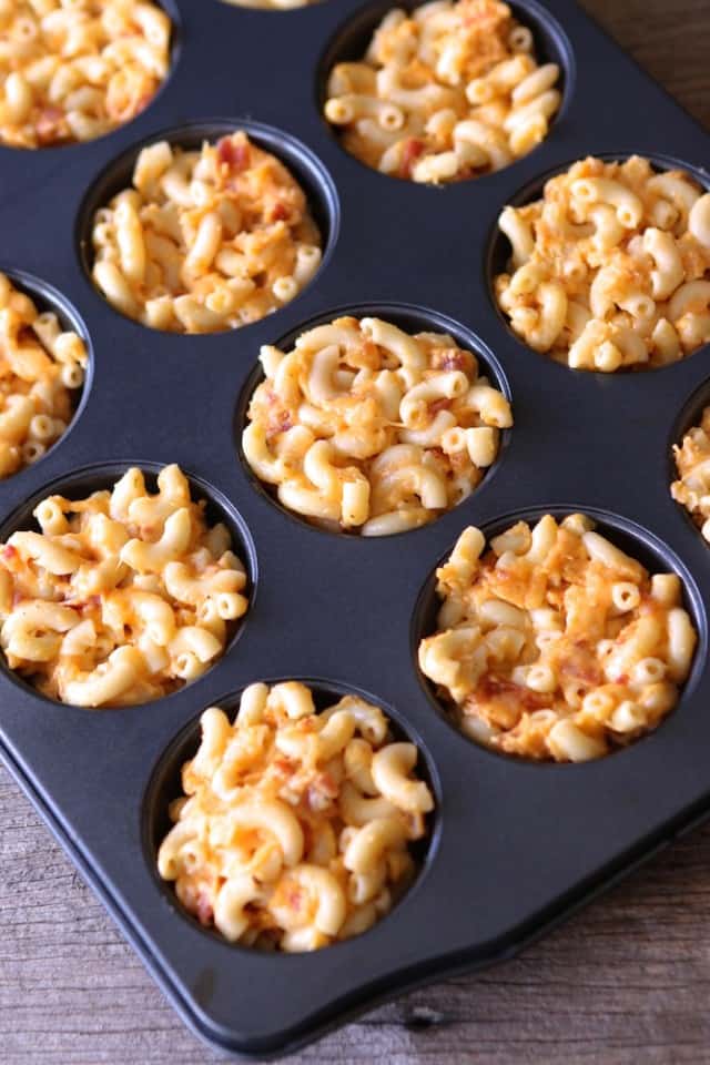 Bacon Macaroni and Cheese Cups
