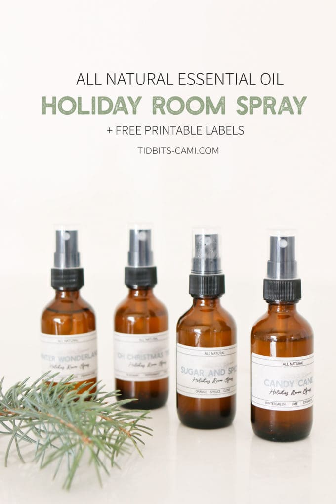 All Natural Holiday Room Spray