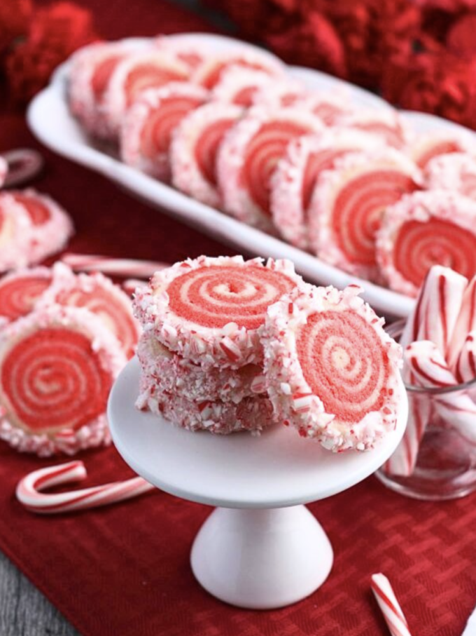 Candy Cane Pinwheel Cookies