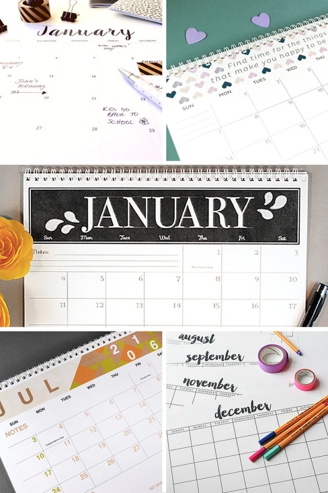 Free Printable Calendars For The New Year