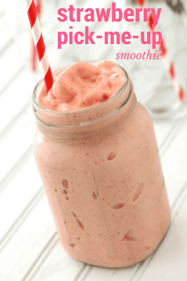 Strawberry Pick-Me-Up Smoothie