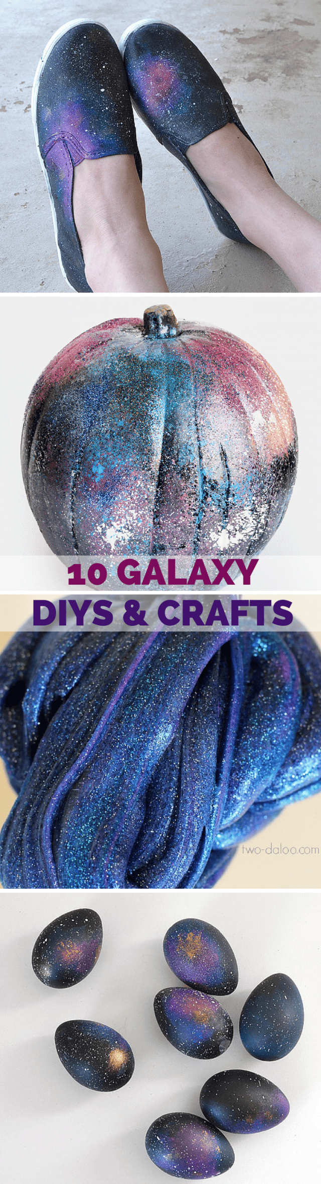 10 Galaxy DIYs and Crafts! It seems that galaxy/nebula/space crafts and diys are all the rage these days and there is a good reason why. It's cool!