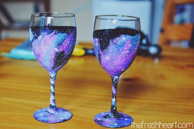 Galaxy Wine Glass DIY
