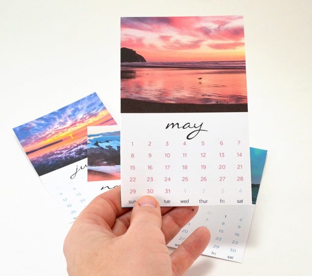 Free 2016 Printable Calendar Cards