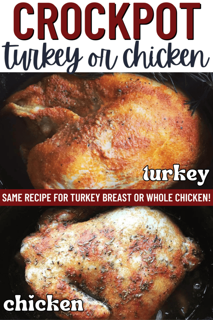 CrockPot Turkey Breast or Whole Chicken Recipe