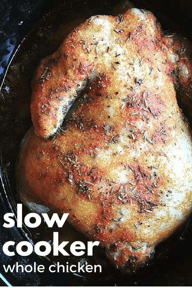 The Easiest Slow Cooker Crock-Pot Whole Chicken or Turkey Breast Recipe