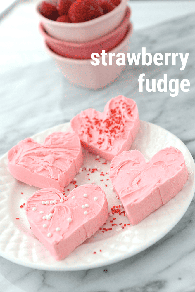 Heart-Shaped Strawberry Fudge Recipe