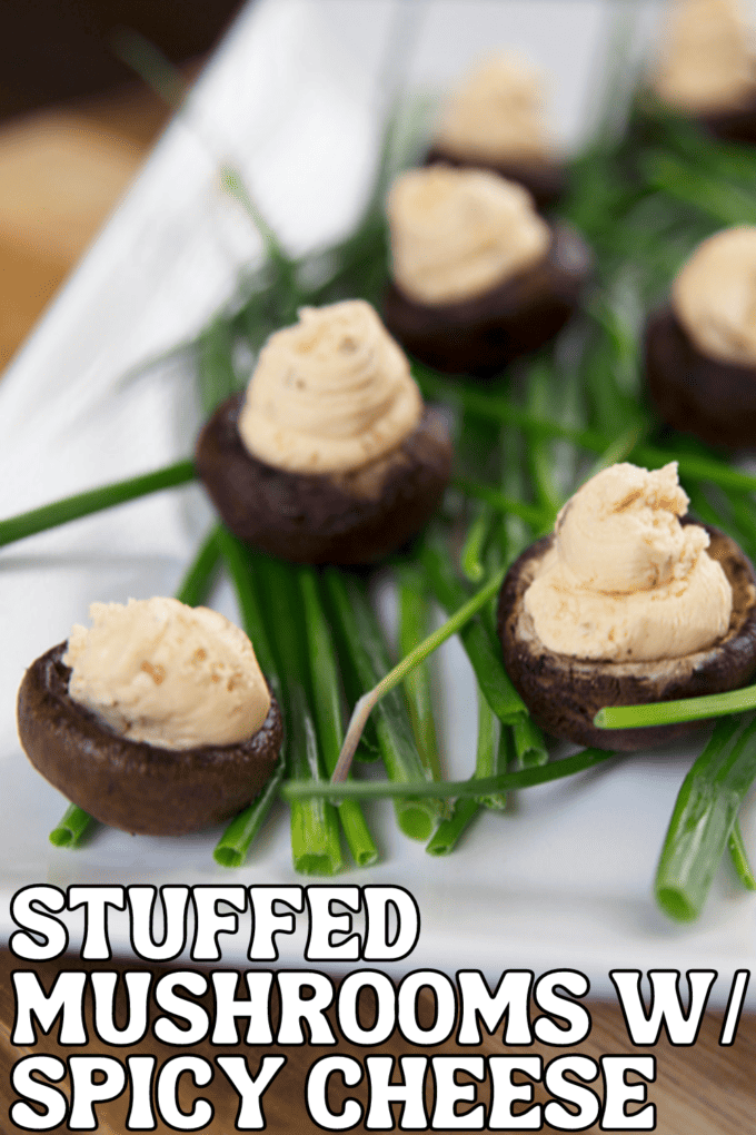 Stuffed Mushrooms With Spicy Cheese
