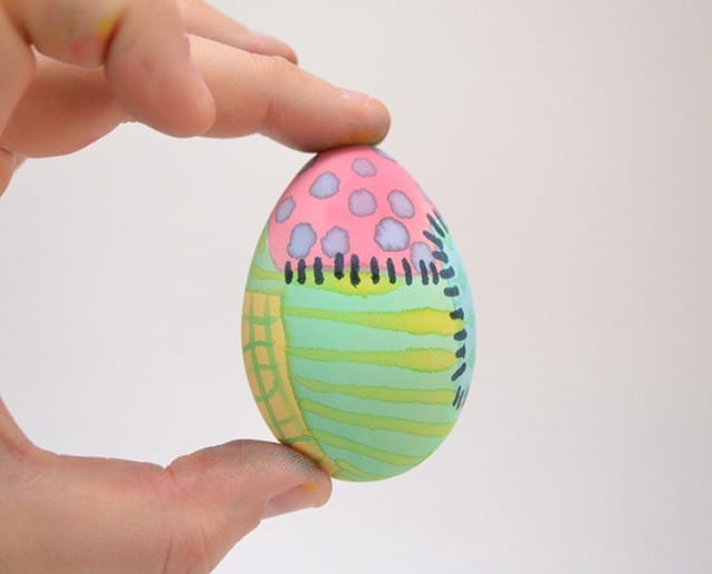 Rag Quilt Easter Egg Decorating
