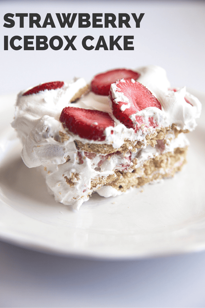 Easy 3-Ingredient Strawberry Icebox Cake Recipe