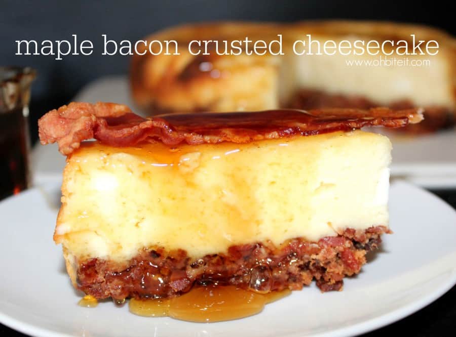 Maple Bacon Crusted Cheesecake